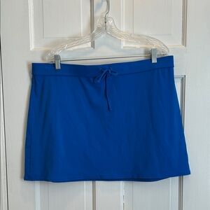 Lands' End Women’s Blue Swim Skirt Cover Up Size 18 /XL